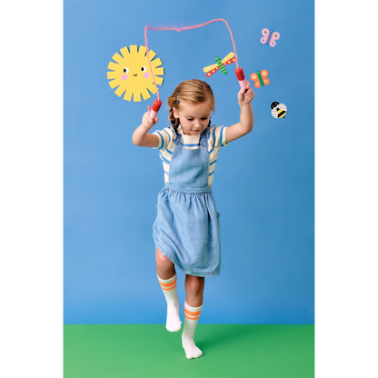Kikkerland Kidoki Popsicle Skipping Rope Multi-Coloured