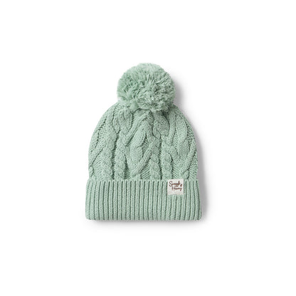 Snuggle Hunny Organic Knit Beanie - Sage
