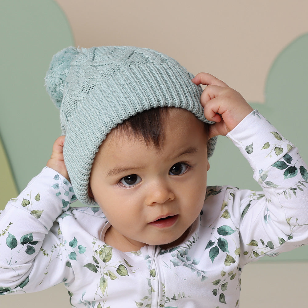 Snuggle Hunny Organic Knit Beanie - Sage