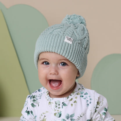 Snuggle Hunny Organic Knit Beanie - Sage