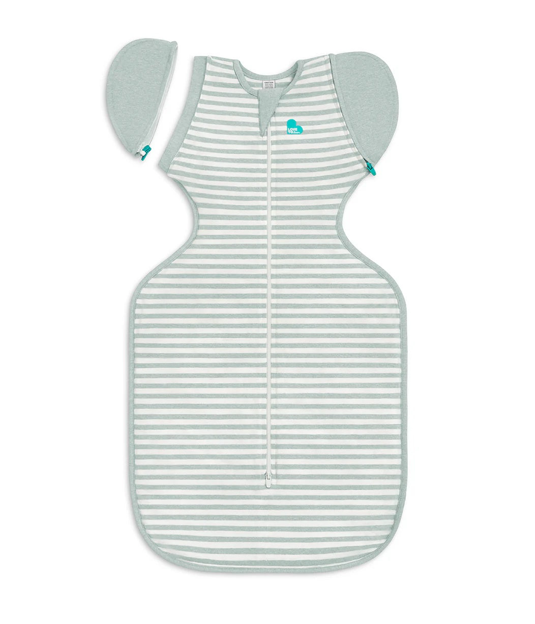 LOVE TO DREAM SWADDLE UP TRANSITION BAG 0.2 TOG | OLIVE STRIPE