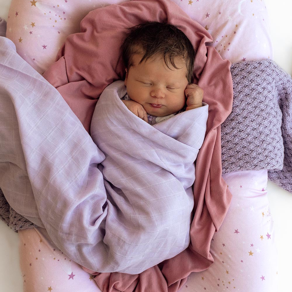 Snuggle Hunny Organic Cotton Muslin Wrap - Lavender