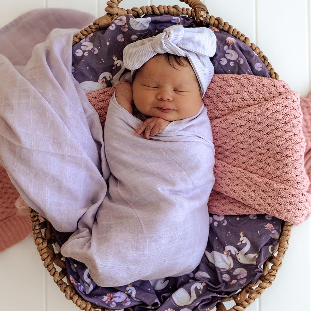 Snuggle Hunny Organic Cotton Muslin Wrap - Lavender