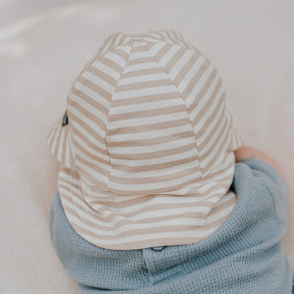 BEDHEAD BABY LEGIONNAIRE FLAP SUNHAT | NATURAL STRIPE