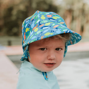 Bedhead Baby Legionnaire Swim Flap Sunhat - Pisces