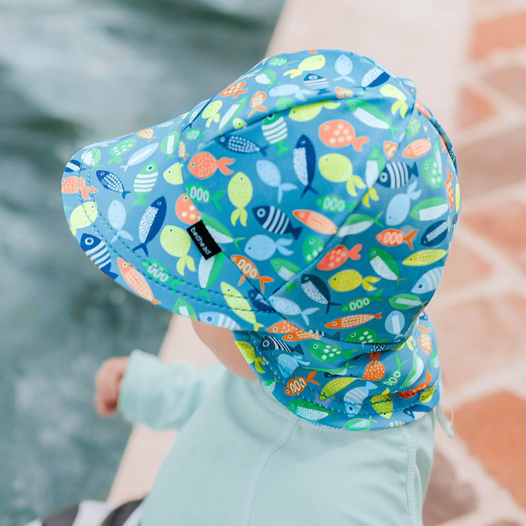 Bedhead Baby Legionnaire Swim Flap Sunhat - Pisces