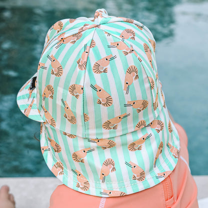 BEDHEAD SWIM LEGIONNAIRE FLAP BEACH HAT | SHRIMP