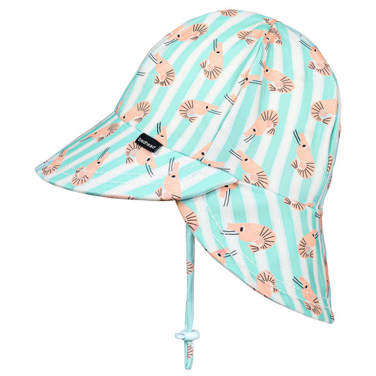 BEDHEAD SWIM LEGIONNAIRE FLAP BEACH HAT | SHRIMP