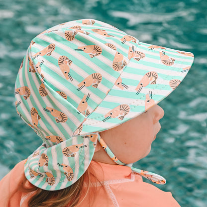 BEDHEAD SWIM LEGIONNAIRE FLAP BEACH HAT | SHRIMP