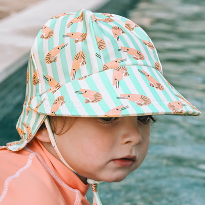 BEDHEAD SWIM LEGIONNAIRE FLAP BEACH HAT | SHRIMP