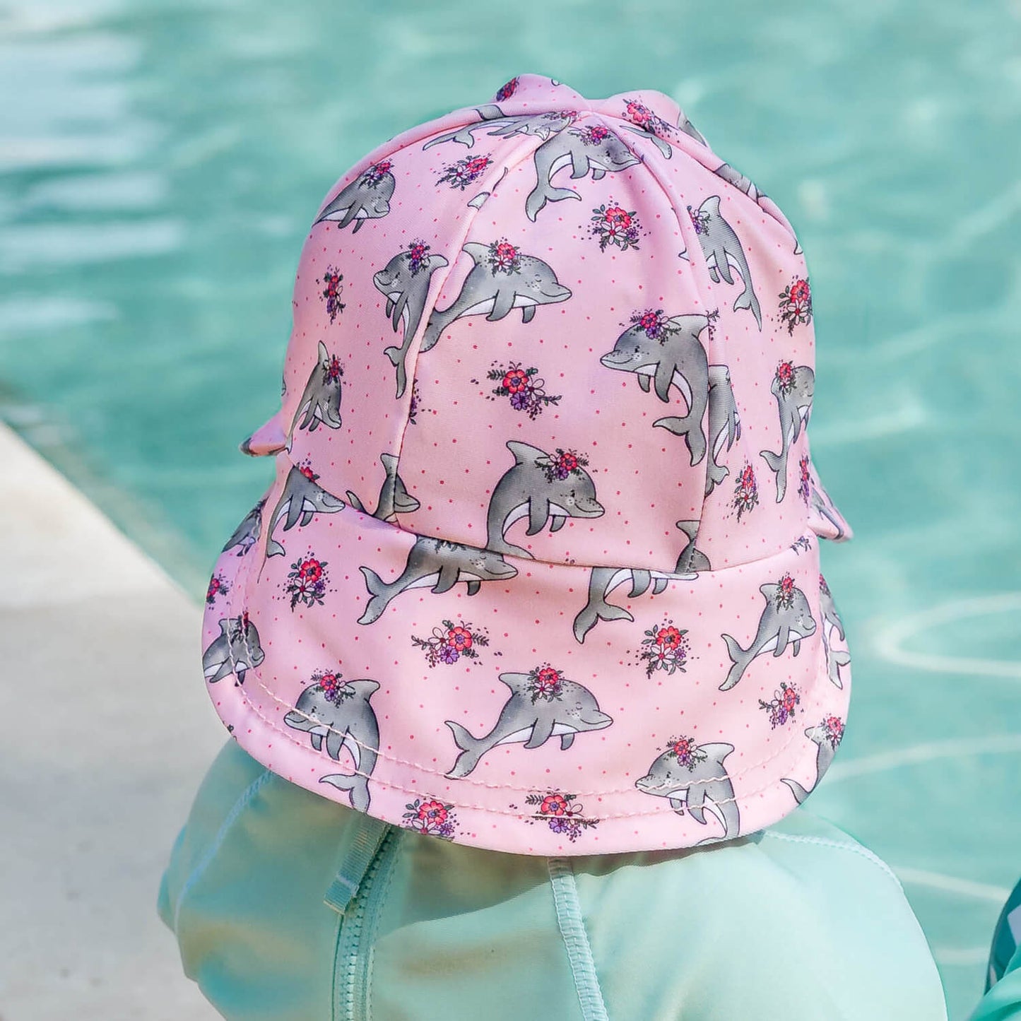 BEDHEAD SWIM LEGIONNAIRE FLAP BEACH HAT | DOLPHIN