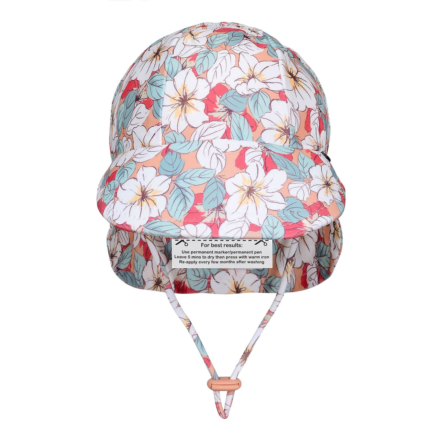 BEDHEAD SWIM LEGIONNAIRE FLAP BEACH HAT | HIBISCUS