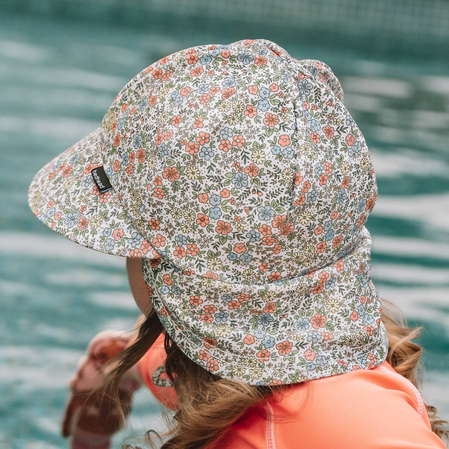 BEDHEAD SWIM LEGIONNAIRE FLAP BEACH HAT | OLIVIA