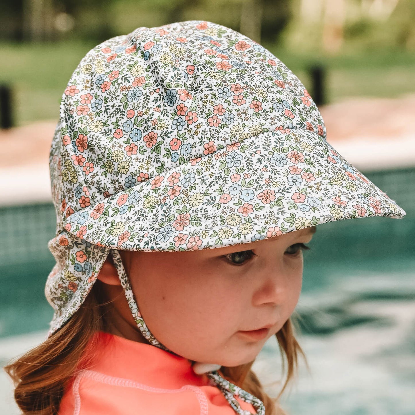 BEDHEAD SWIM LEGIONNAIRE FLAP BEACH HAT | OLIVIA