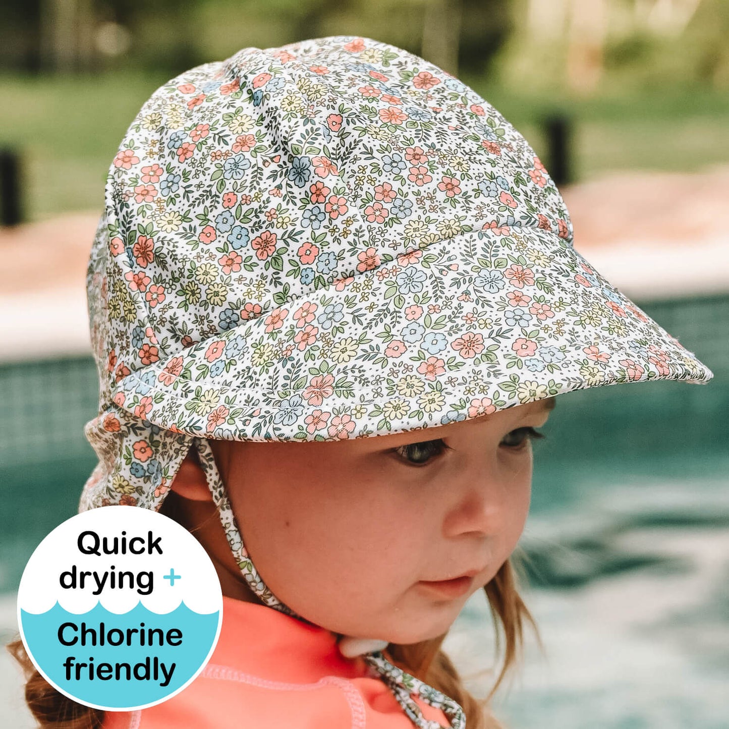 BEDHEAD SWIM LEGIONNAIRE FLAP BEACH HAT | OLIVIA