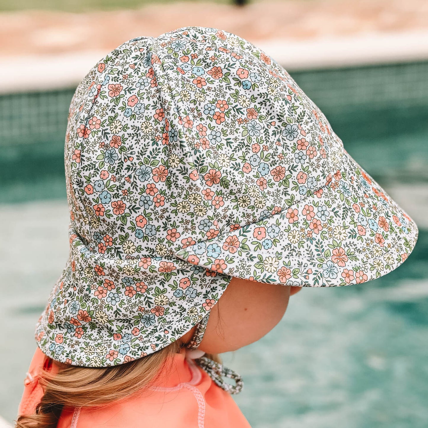 BEDHEAD SWIM LEGIONNAIRE FLAP BEACH HAT | OLIVIA
