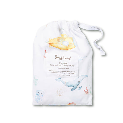 SNUGGLE HUNNY | FITTED BASSINET AND CHANGE PAD COVER | LITTLE SUBS