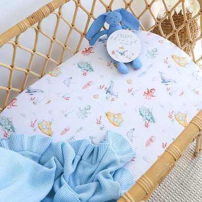 SNUGGLE HUNNY | FITTED BASSINET AND CHANGE PAD COVER | LITTLE SUBS