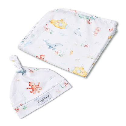 SNUGGLE HUNNY | JERSEY WRAP AND BEANIE SET | LITTLE SUBS