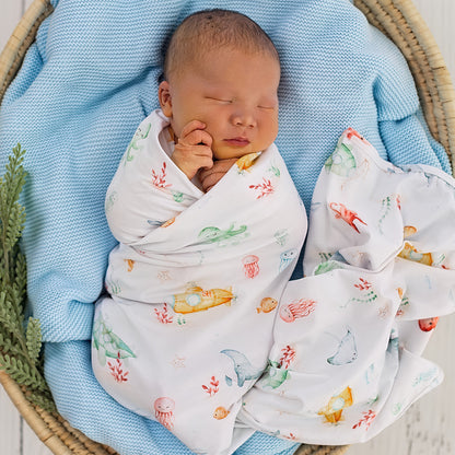 SNUGGLE HUNNY | JERSEY WRAP AND BEANIE SET | LITTLE SUBS