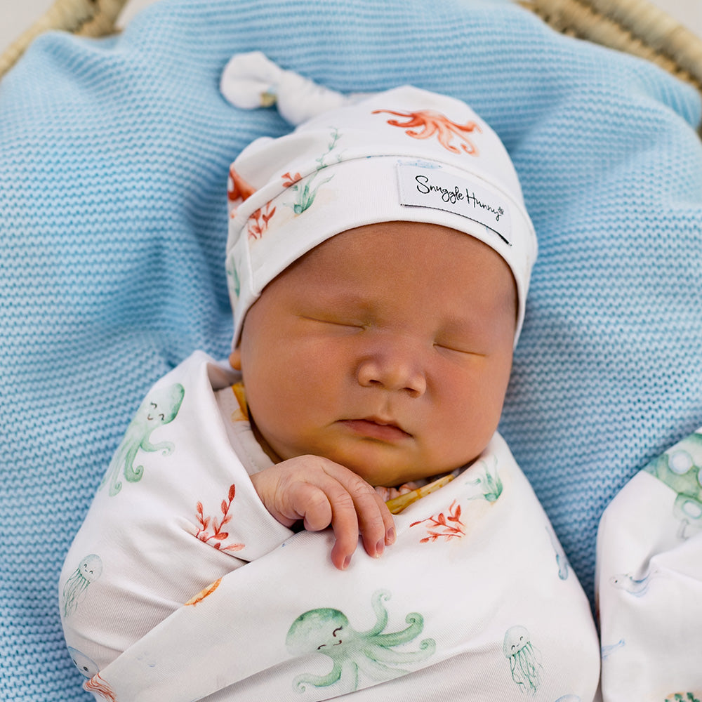 SNUGGLE HUNNY | JERSEY WRAP AND BEANIE SET | LITTLE SUBS