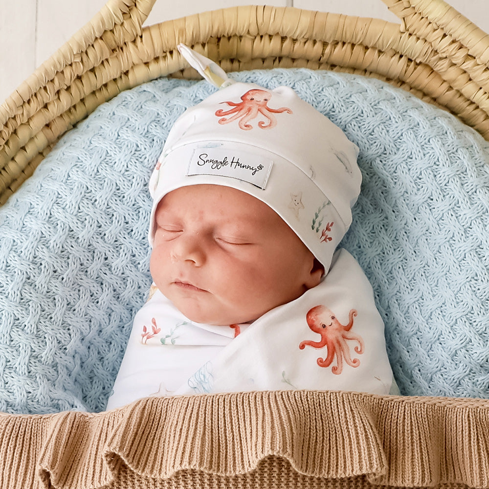 SNUGGLE HUNNY | JERSEY WRAP AND BEANIE SET | LITTLE SUBS