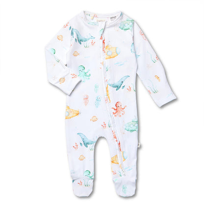 SNUGGLE HUNNY | SNUGGLE SLEEPSUIT ZIP FOOTIE | LITTLE SUBS