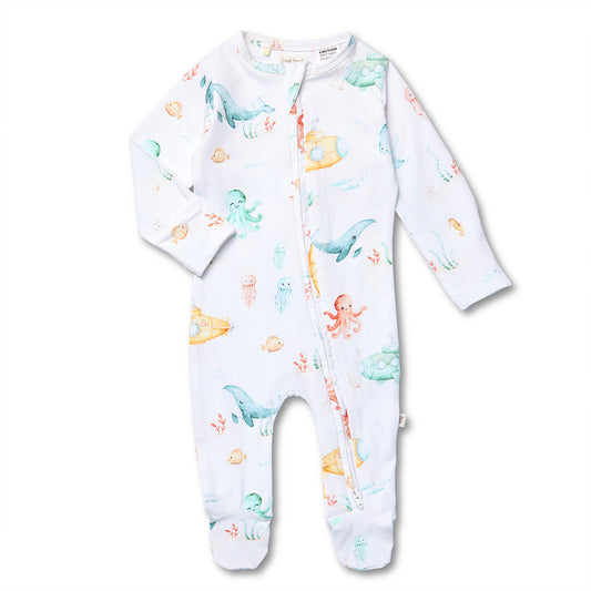 SNUGGLE HUNNY | SNUGGLE SLEEPSUIT ZIP FOOTIE | LITTLE SUBS