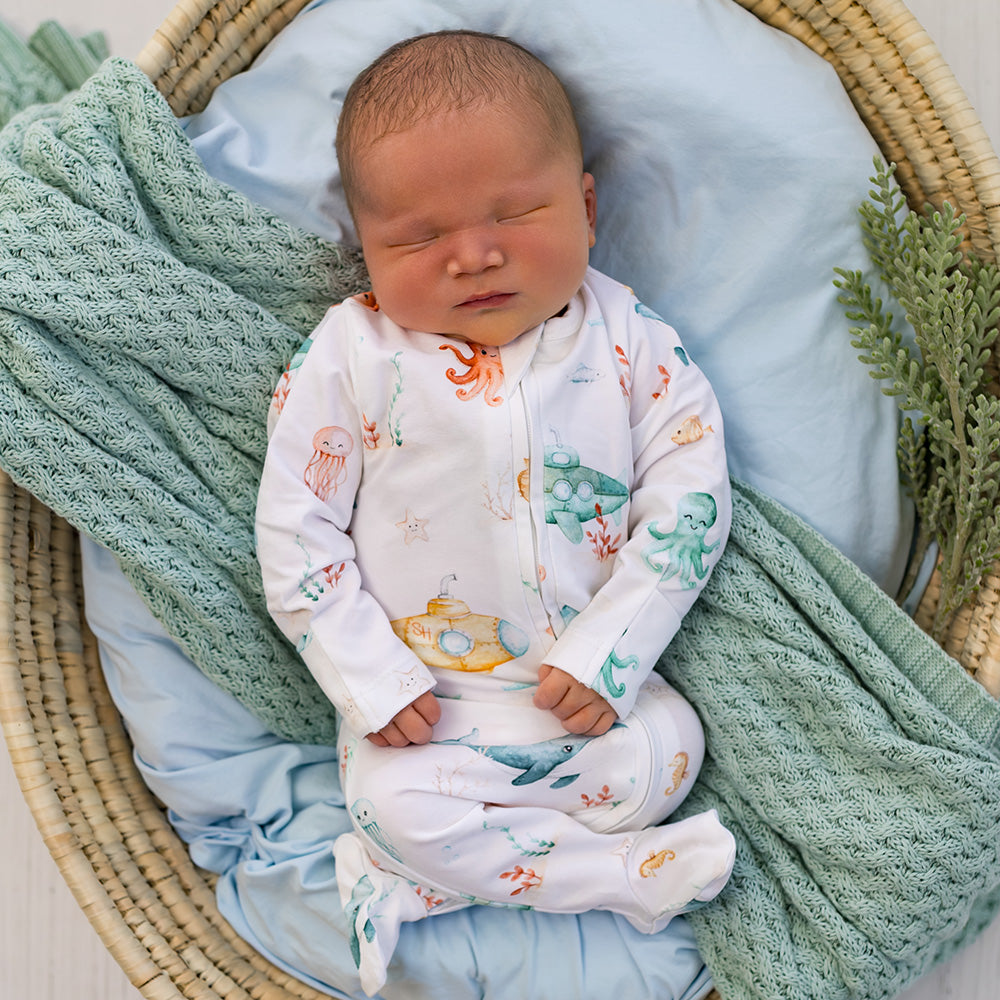 SNUGGLE HUNNY | SNUGGLE SLEEPSUIT ZIP FOOTIE | LITTLE SUBS