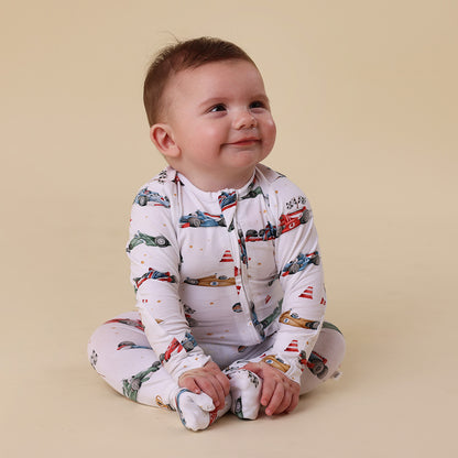 Snuggle Hunny Snugglesuit Convertible Romper | Little Racers