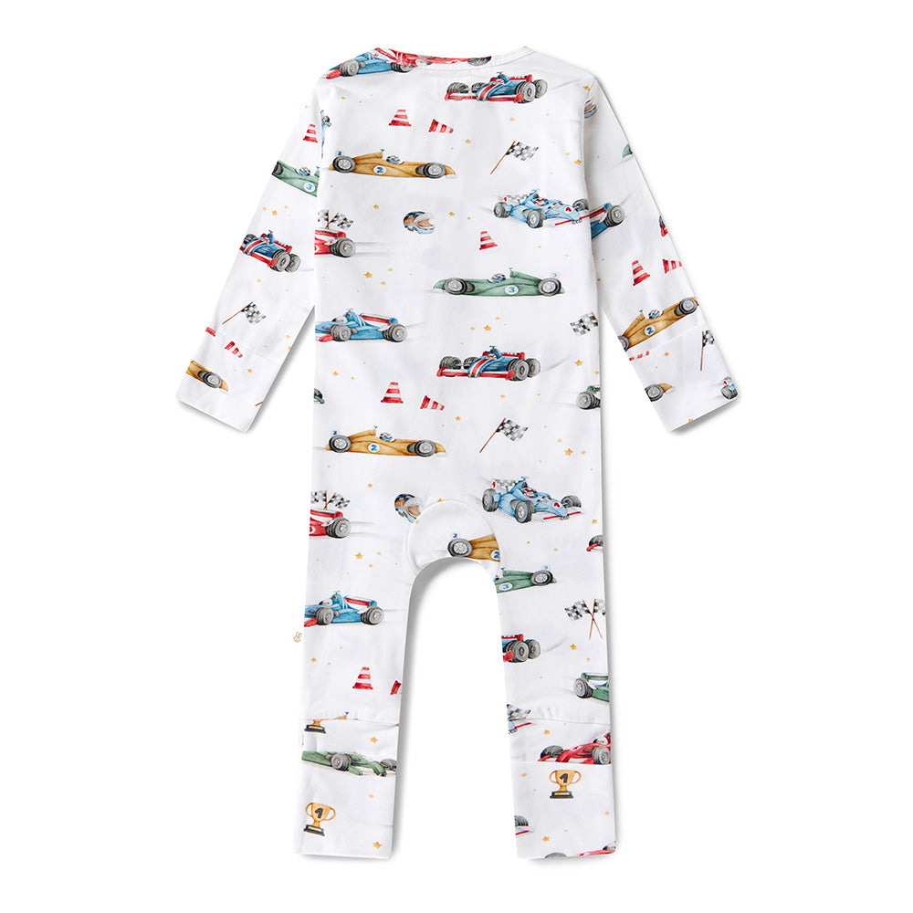 Snuggle Hunny Snugglesuit Convertible Romper | Little Racers
