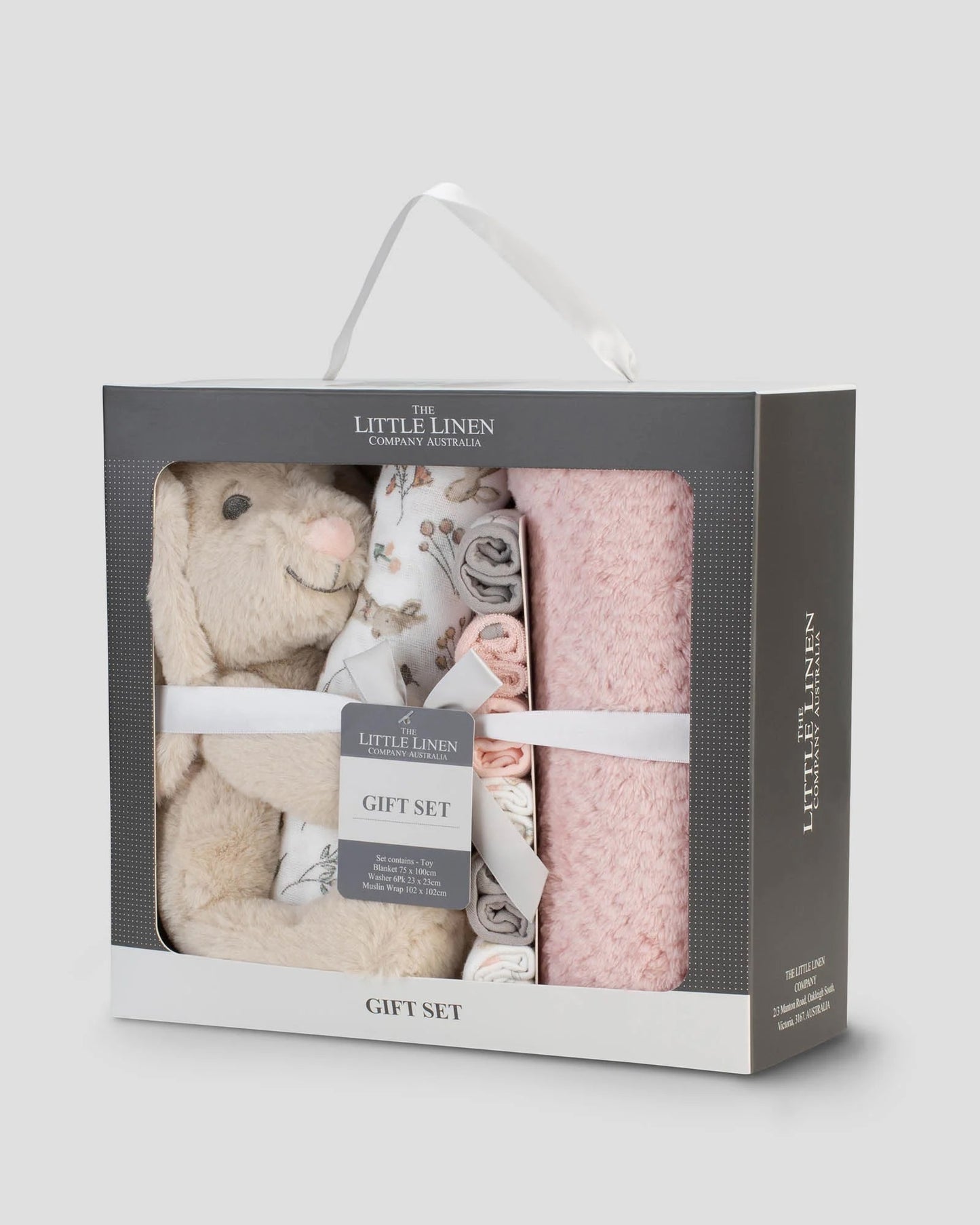 LITTLE LINEN BOXED BABY GIFT SET | HARVEST BUNNY