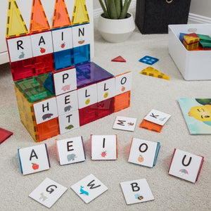 Learn and Grow Magnetic Tile Topper | Alphabet Upper Case