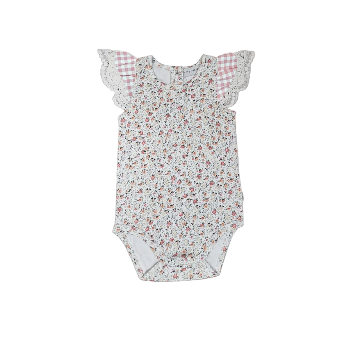 LOVE HENRY | GIRLS KNIT ROMPER | PETITE FLORAL