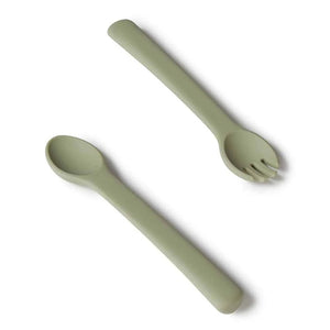 snuggle Hunny silicone cutlery - angus and dudley