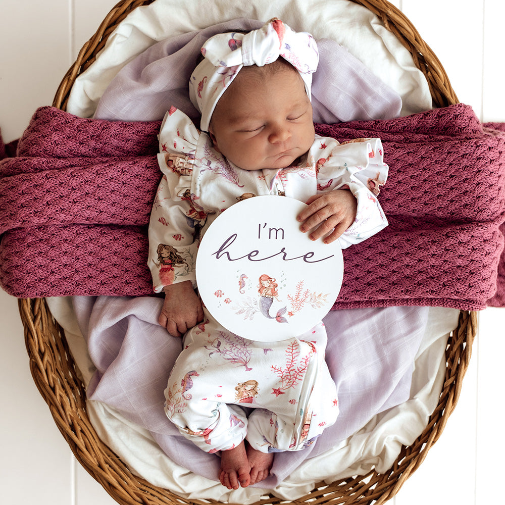 Snuggle Hunny Snugglesuit Convertible Romper - Mermaid