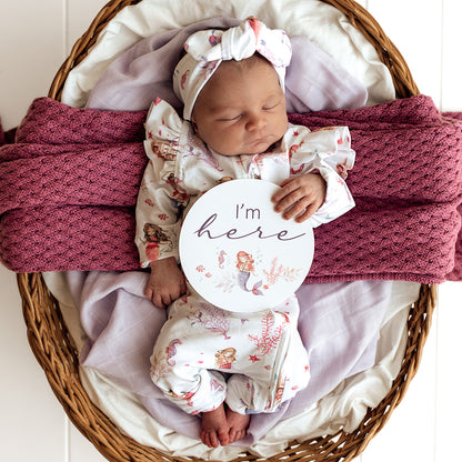 Snuggle Hunny Snugglesuit Convertible Romper - Mermaid