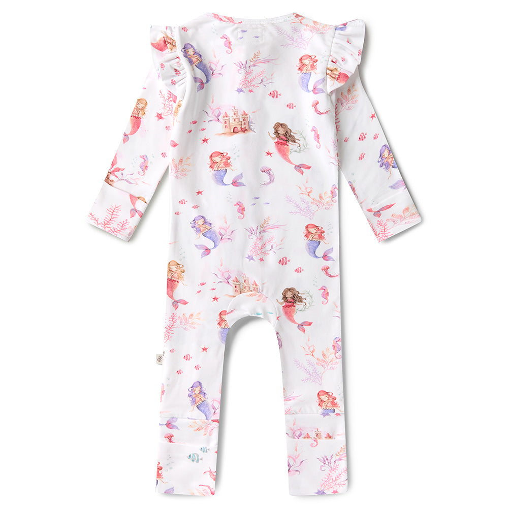 Snuggle Hunny Snugglesuit Convertible Romper - Mermaid