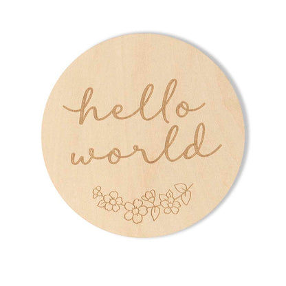 Snuggle Hunny Wooden Milestone Discs | Floral