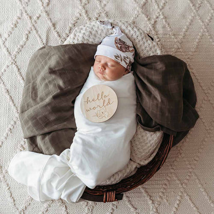Snuggle Hunny Wooden Milestone Discs - Koala - Angus & Dudley Collections