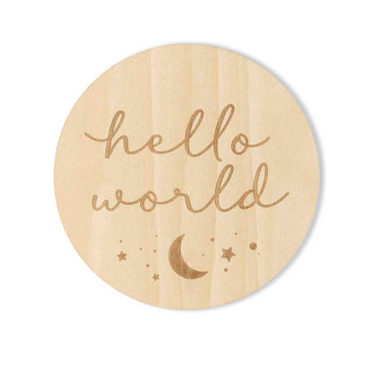 Snuggle Hunny Wooden Milestone Discs | Sun and Moon