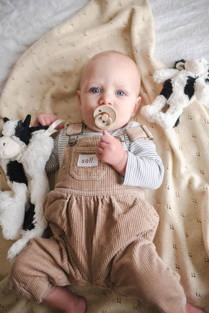 Nana Huchy Mini Rattle - Clover Cow Black