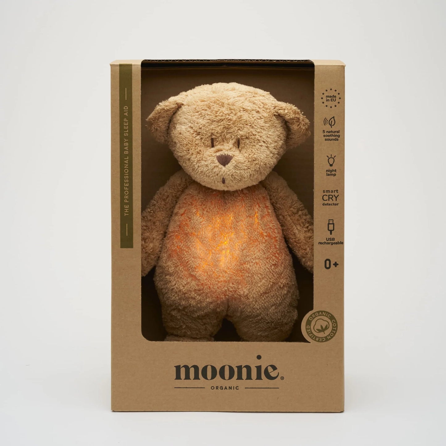 MOONIE ORGANIC HUMMING BEAR | CAPPUCCINO