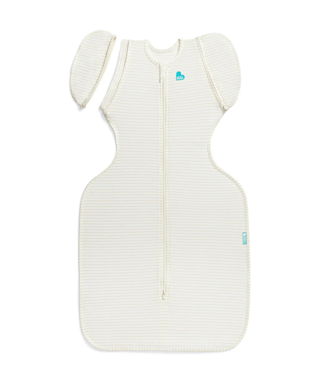 LOVE TO DREAM SWADDLE UP TRANSITION BAG 0.2 TOG | TAN STRIPE
