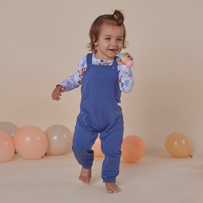 SNUGGLE HUNNY ORGANIC JOEY OVERALL | NAVY