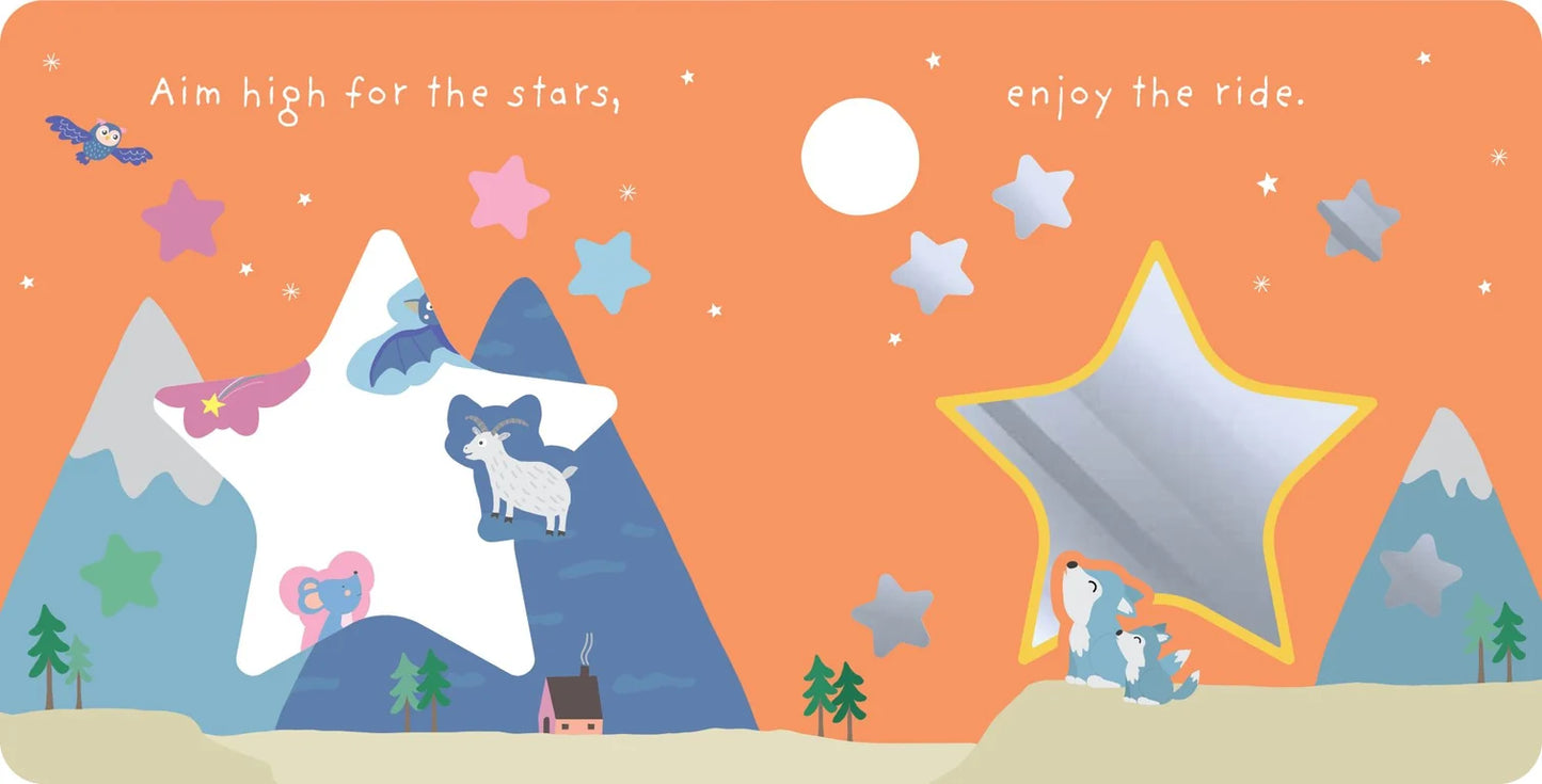 KIDS BOARD BOOK | MIRROR PEEK A BOO | SHINE BRIGHT LITTLE ONE