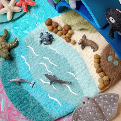 Tara Treasures Sea, Beach and Rockpool Playmat