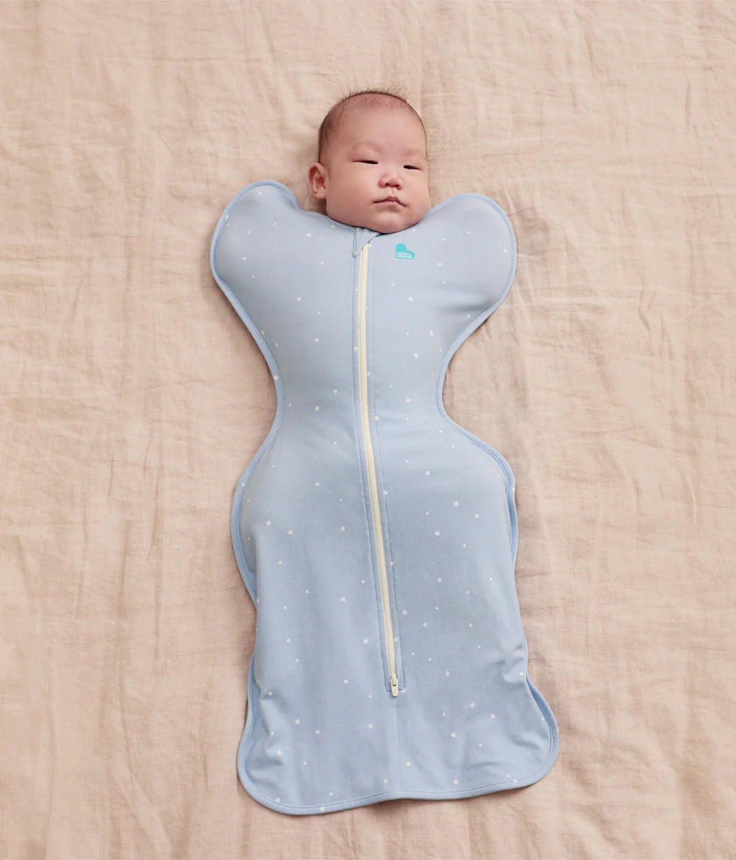 LOVE TO DREAM SWADDLE UP SLEEPING BAG 1.0 TOG | POWDER BLUE