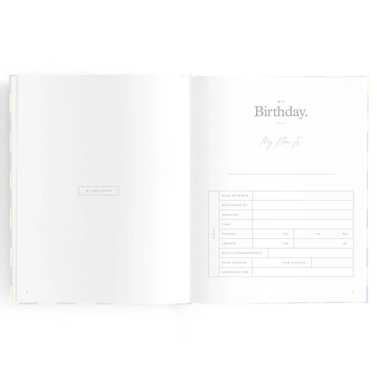 Fox and Fallow Baby Journal - Petal Stripe