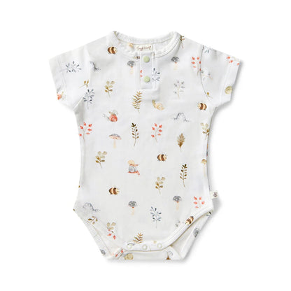 Snuggle Hunny Bodysuit Short Sleeve - Garden Friends